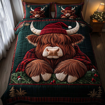 Holiday Farmstead 3-Piece Quilted Bedding Set GFTOTP14258