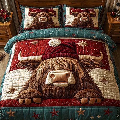 Holiday Farmstead 3-Piece Quilted Bedding Set GFTOTP14259
