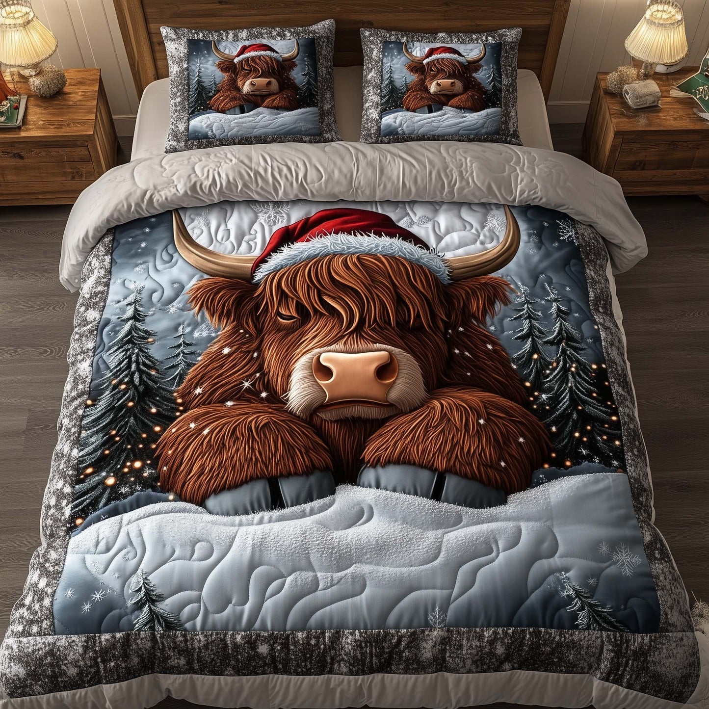 Holiday Farmstead 3-Piece Quilted Bedding Set GFTOTP14260