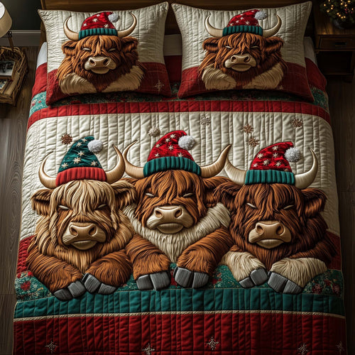 Holiday Farmstead 3-Piece Quilted Bedding Set GFTOTP14261