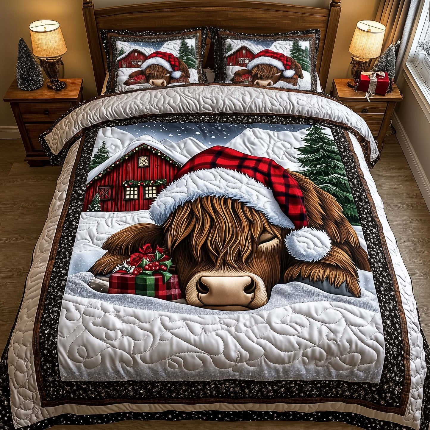 Frosted Homestead 3-Piece Quilted Bedding Set GFTOTP14314