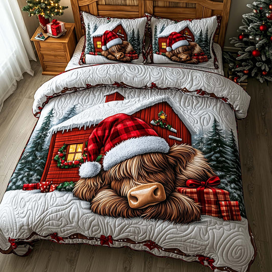 Frosted Homestead 3-Piece Quilted Bedding Set GFTOTP14315