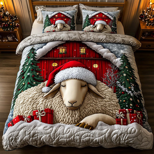 Frosted Homestead 3-Piece Quilted Bedding Set GFTOTP14316