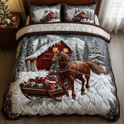 Frosted Homestead 3-Piece Quilted Bedding Set GFTOTP14317