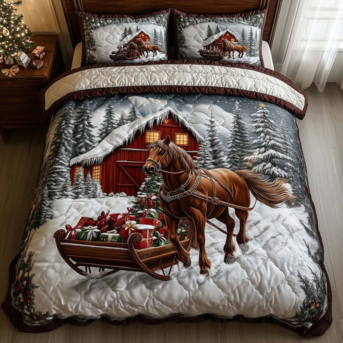 Frosted Homestead 3-Piece Quilted Bedding Set GFTOTP14317