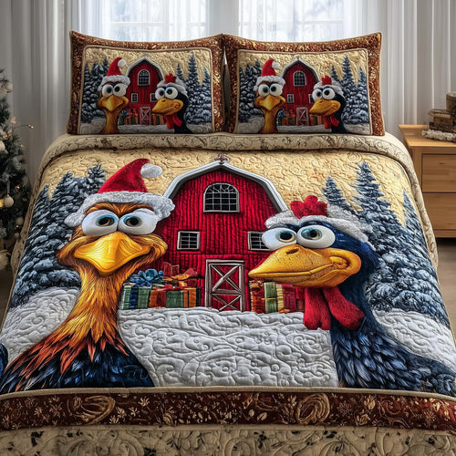 Frosted Homestead 3-Piece Quilted Bedding Set GFTOTP14318