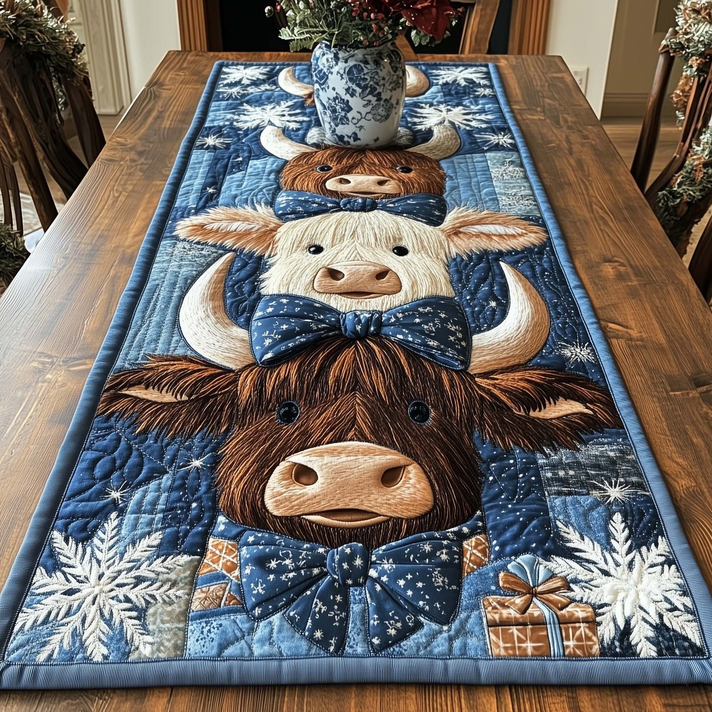 Holiday Homestead Quilted Table Runner GFTOTP14334