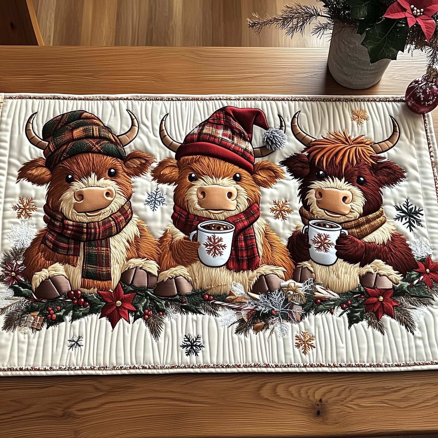 Holiday Homestead Quilted Table Runner GFTOTP14335