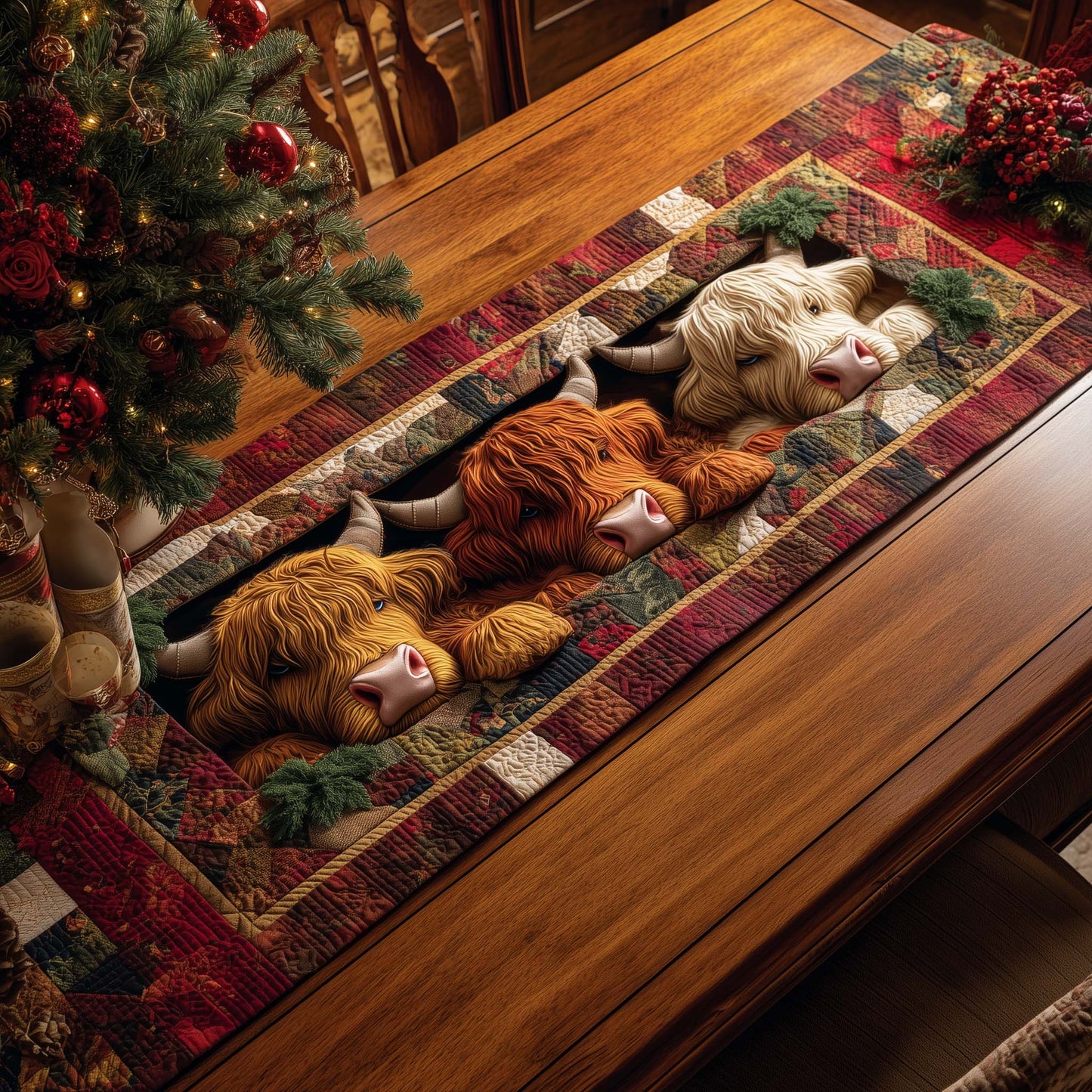 Holiday Farmstead Quilted Table Runner GFTOTP14410