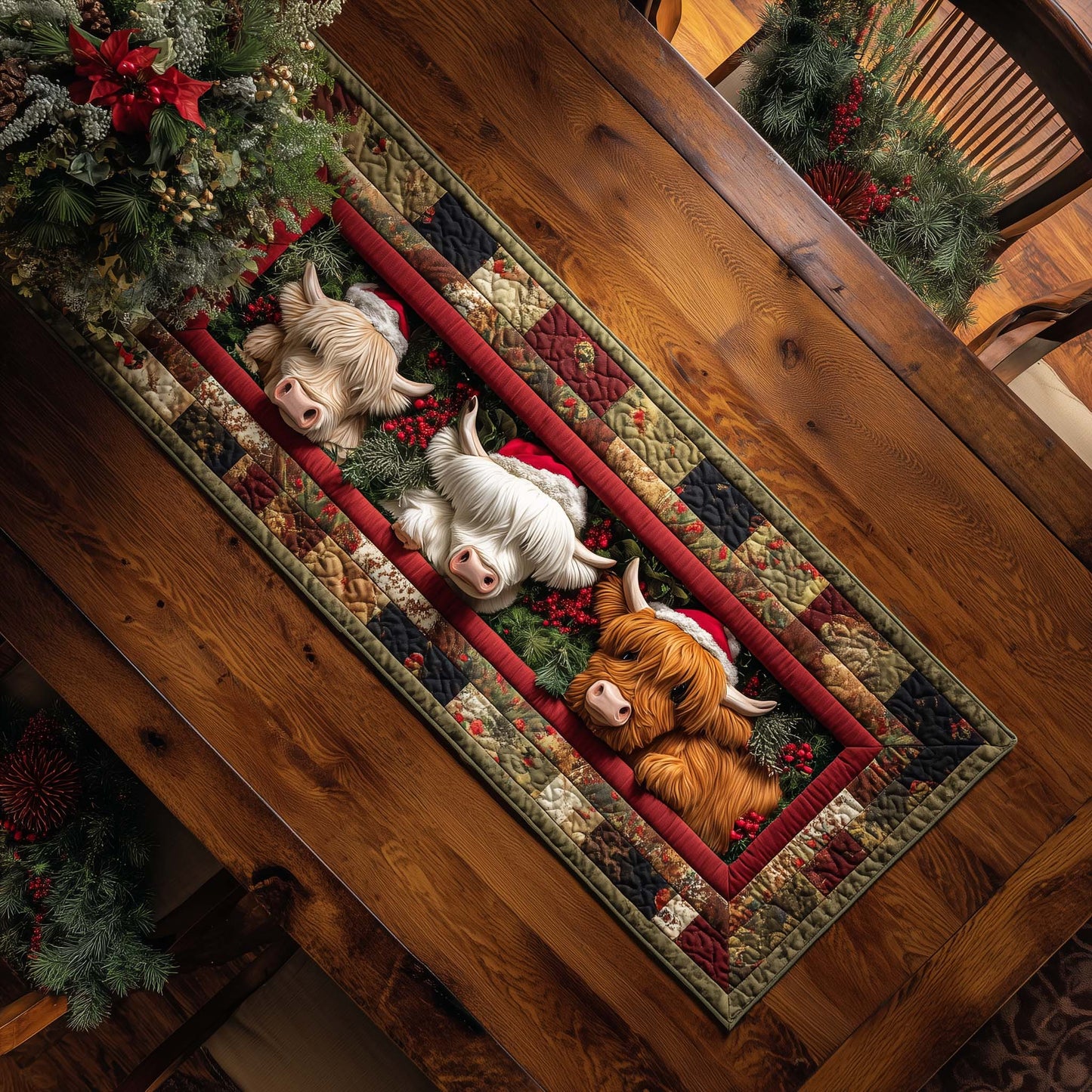 Holiday Farmstead Quilted Table Runner GFTOTP14411