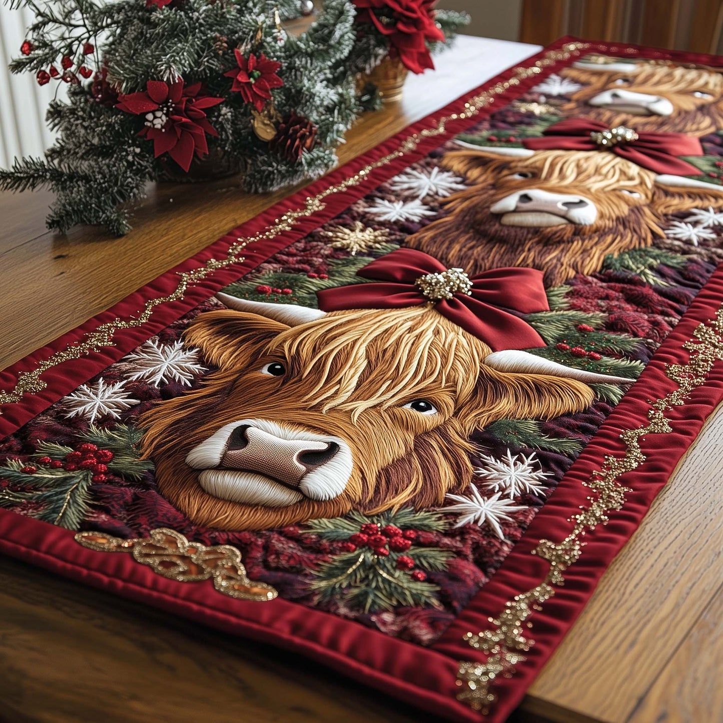 Holiday Farmstead Quilted Table Runner GFTOTP14443
