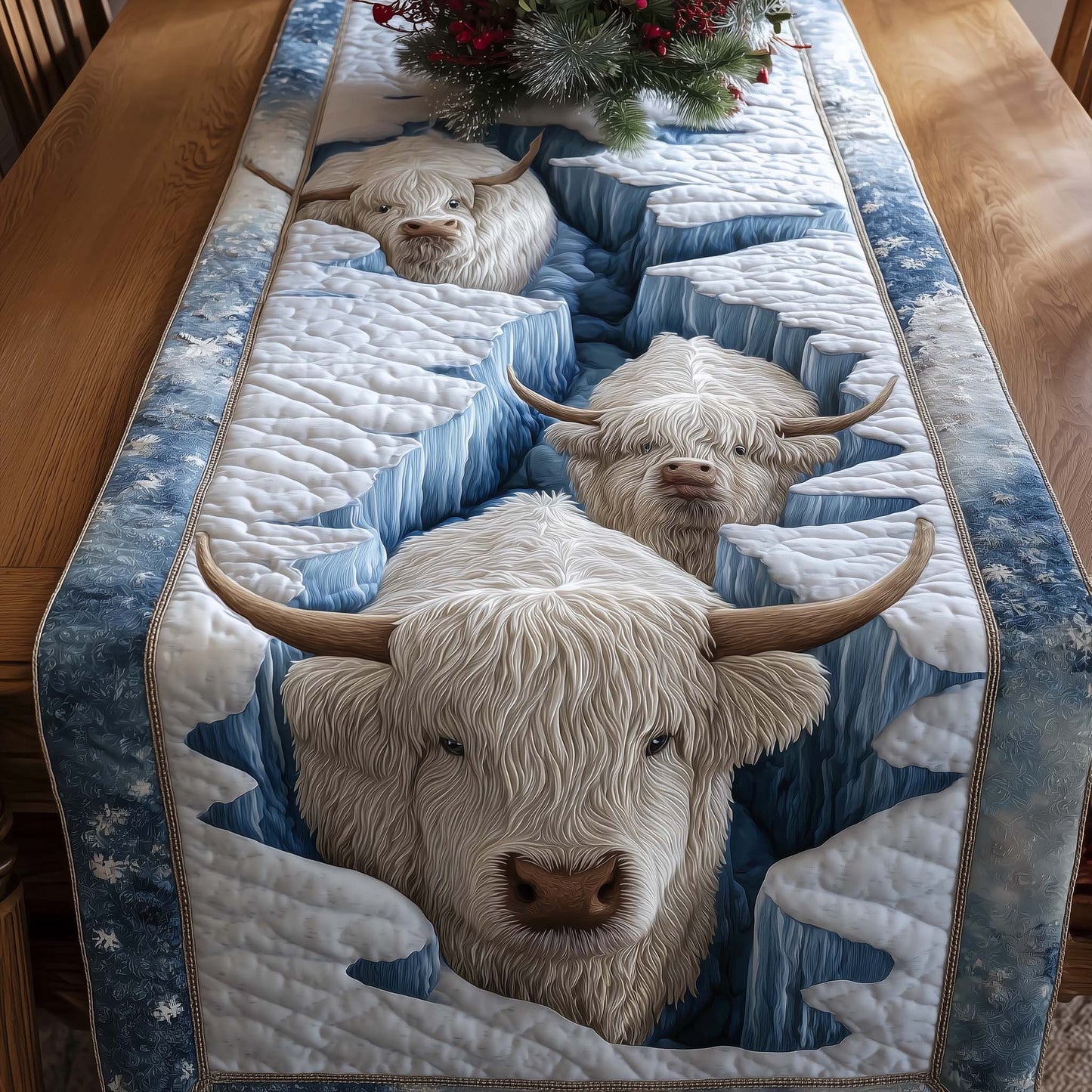 Holiday Farmstead Quilted Table Runner GFTOTP14450