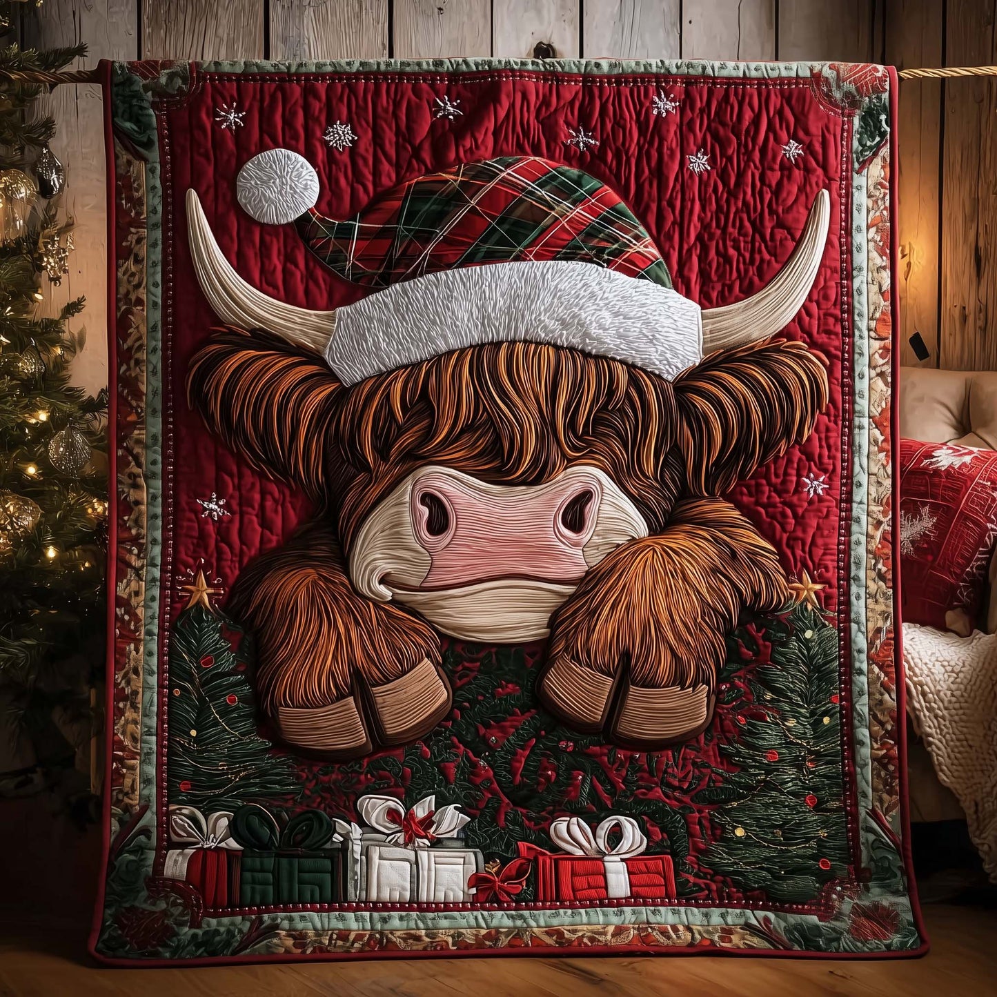 Holiday Farmstead Quilted Blanket GFTOTP14503