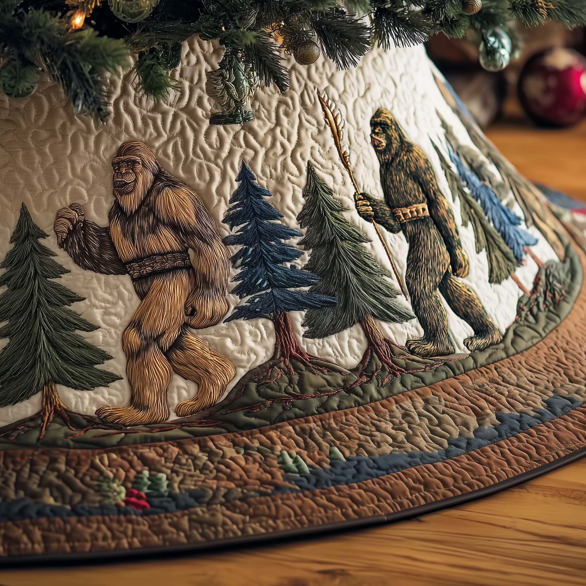 Forest Giant Quilted Tree Skirt GFTOTP14659 – Willow Quilt