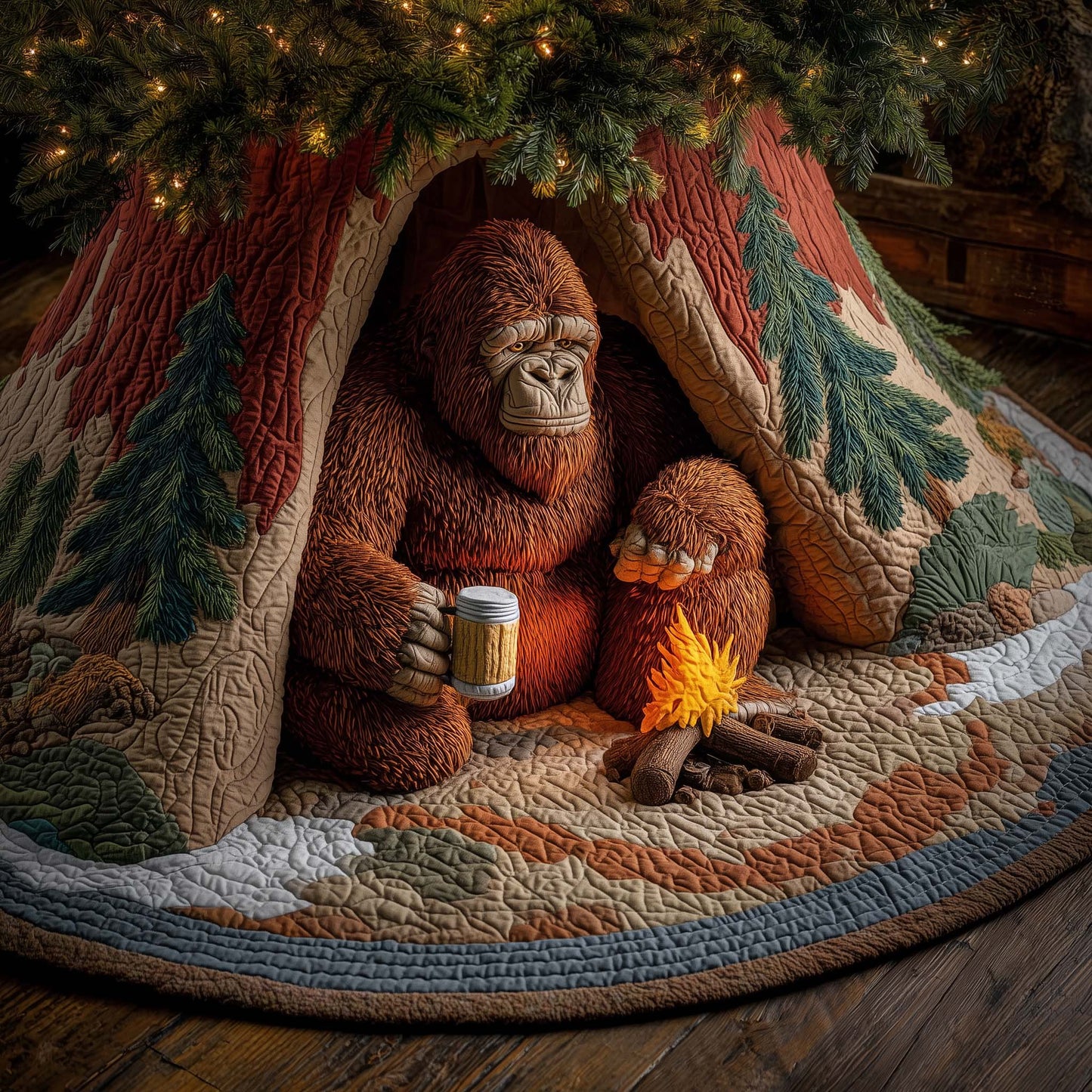 Forest Giant Quilted Tree Skirt GFTOTP14660