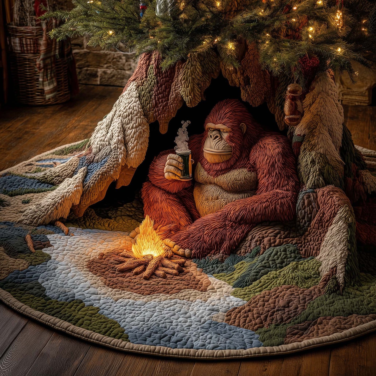 Forest Giant Quilted Tree Skirt GFTOTP14661