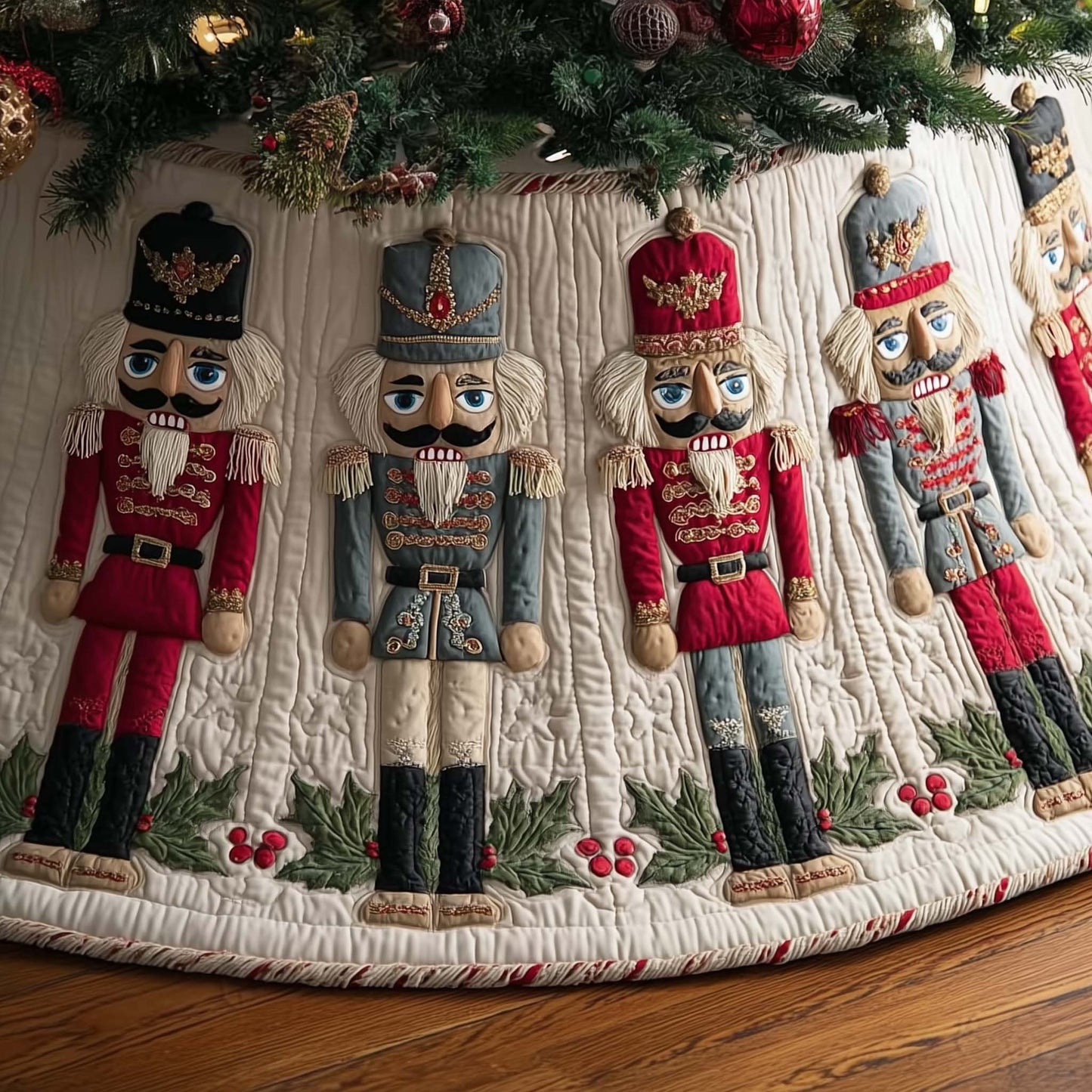 Nutcracker Parade Quilted Tree Skirt GFTOTP14709