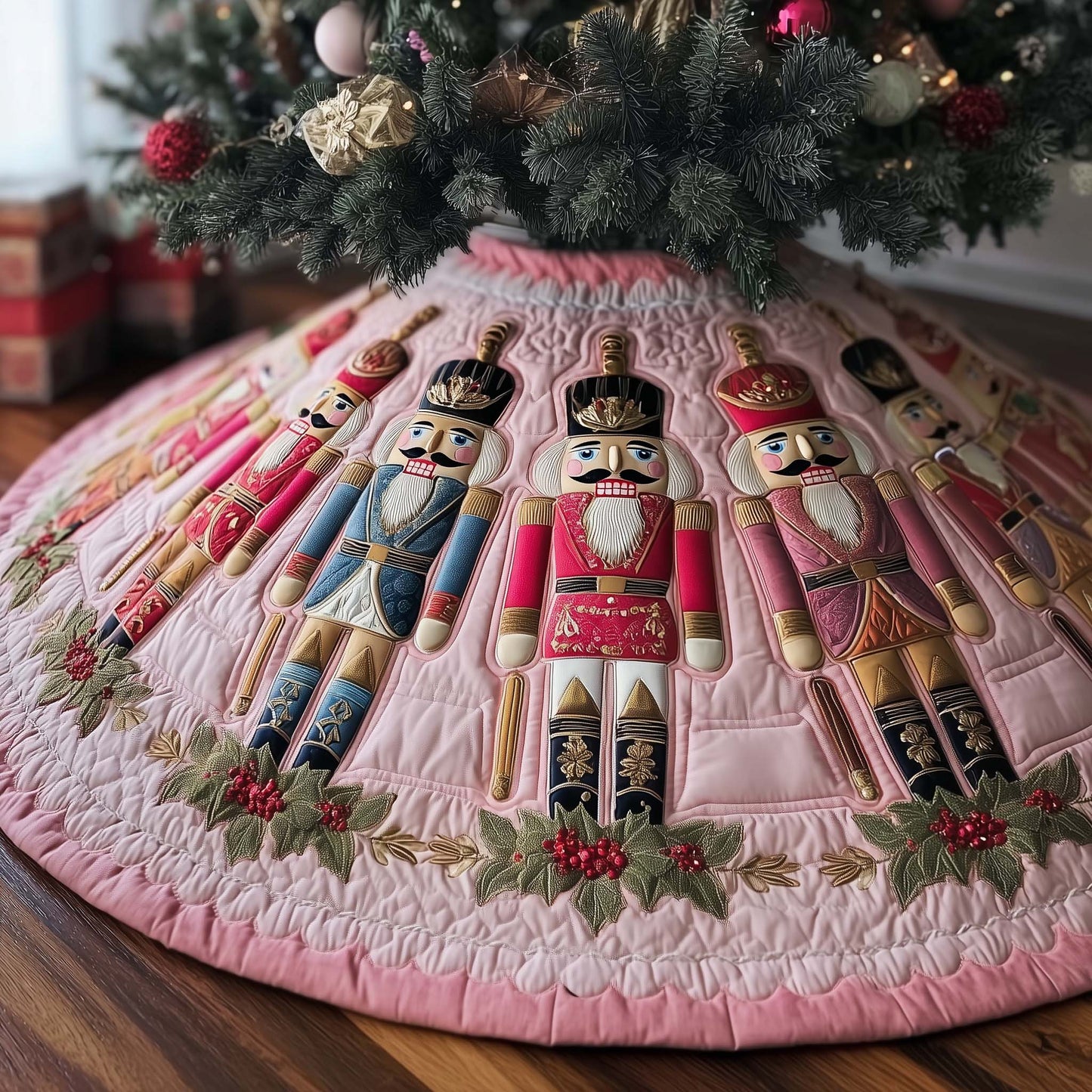 Nutcracker Parade Quilted Tree Skirt GFTOTP14711