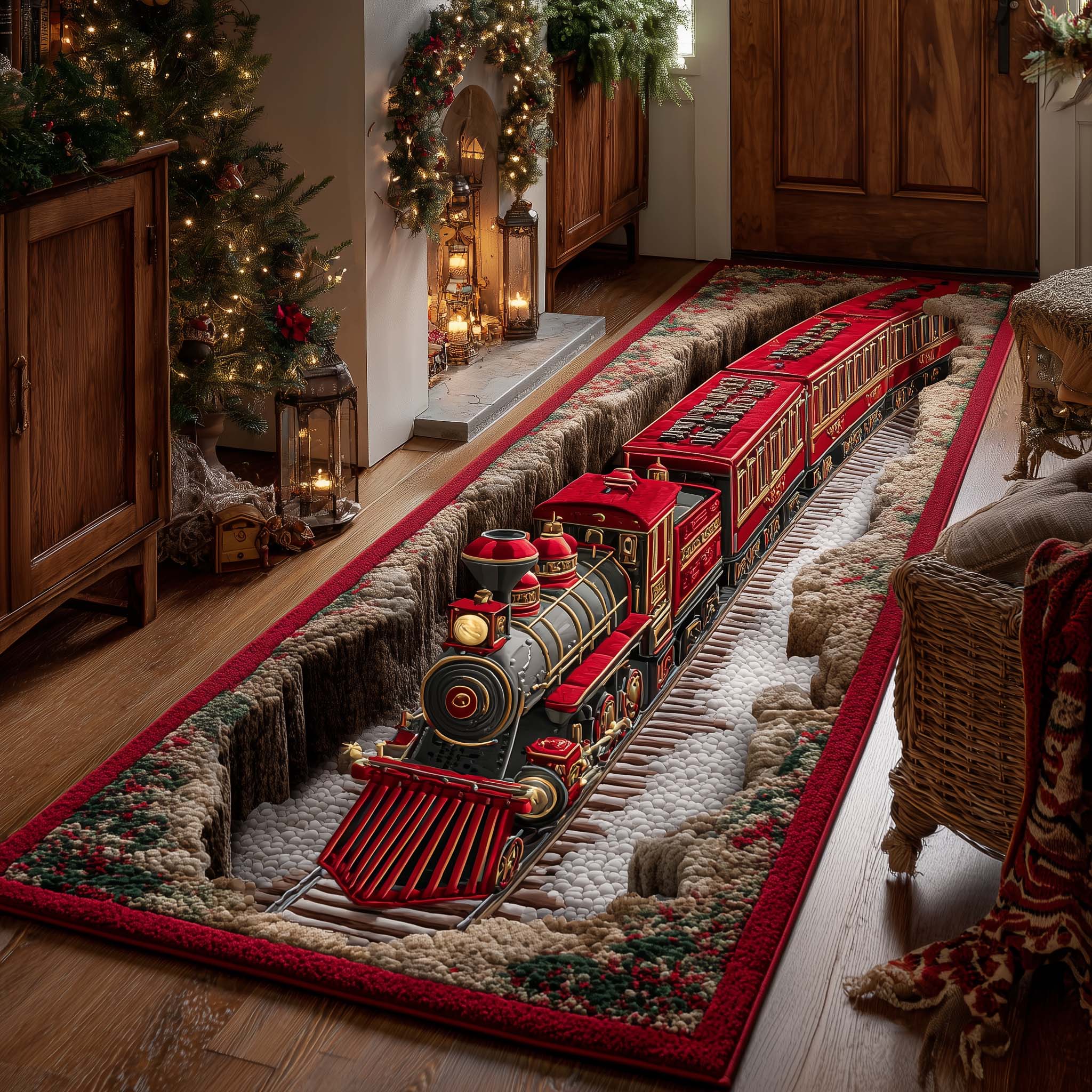 American Express Rug Holiday Express Runner Rug GFTOTP14724 – Willow Quilt
