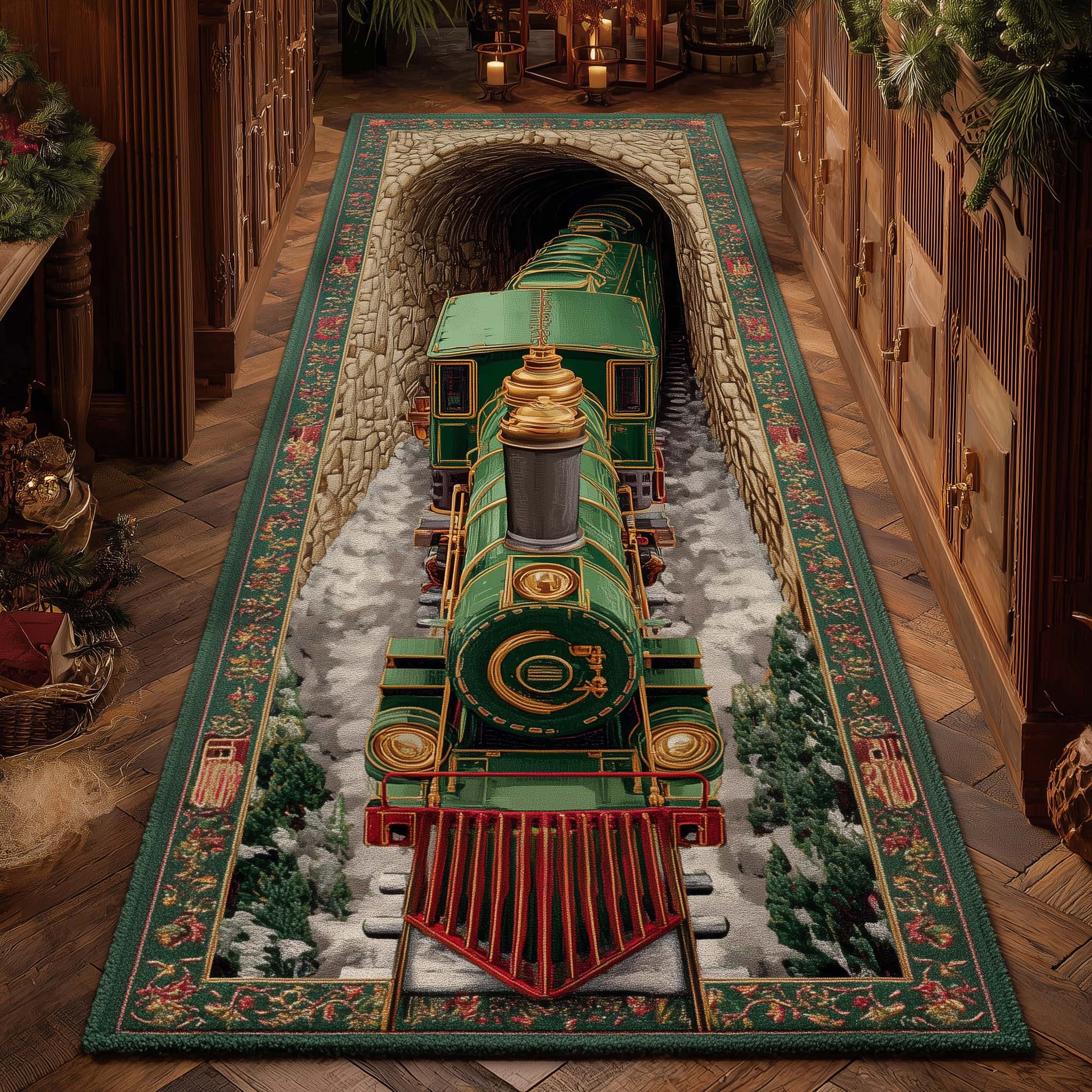 American Express Rug Holiday Express Runner Rug GFTOTP14726 – Willow Quilt