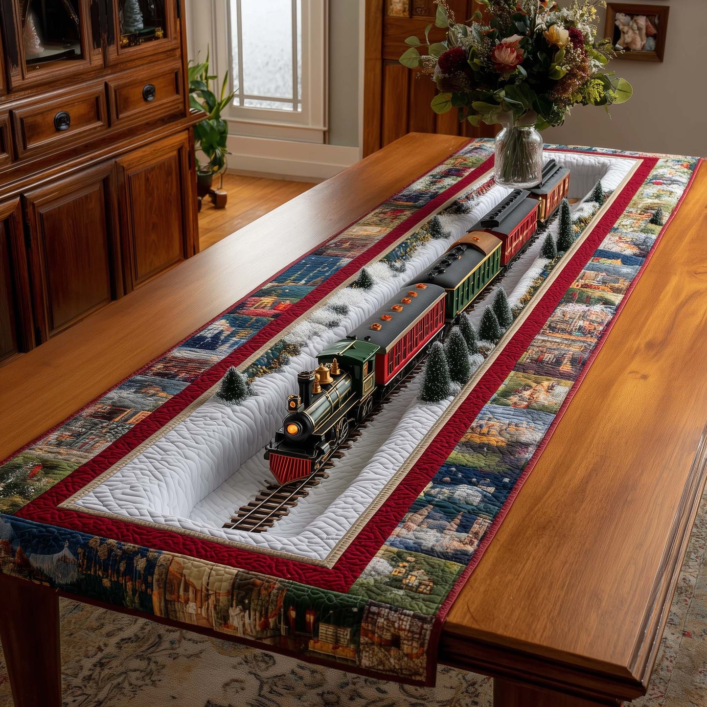 Holiday Express Quilted Table Runner GFTOTP14887