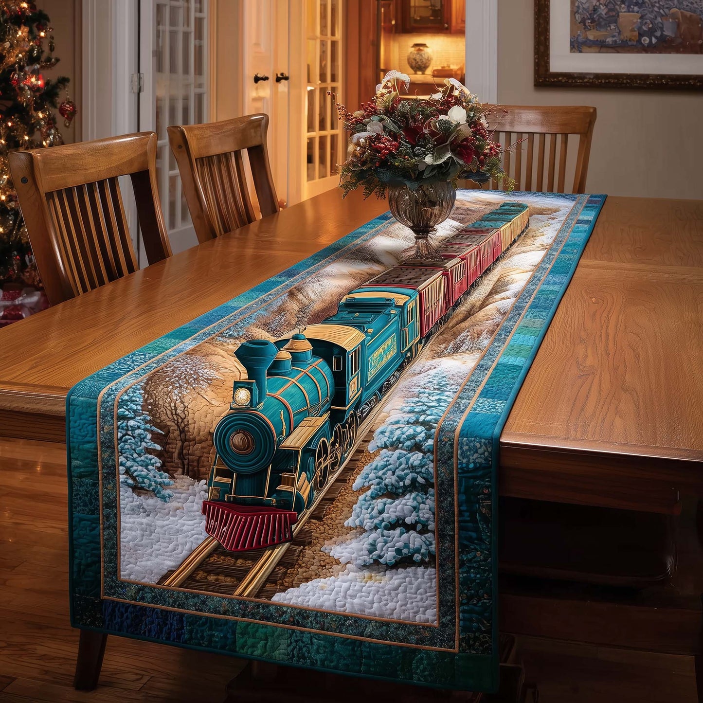 Holiday Express Quilted Table Runner GFTOTP14888