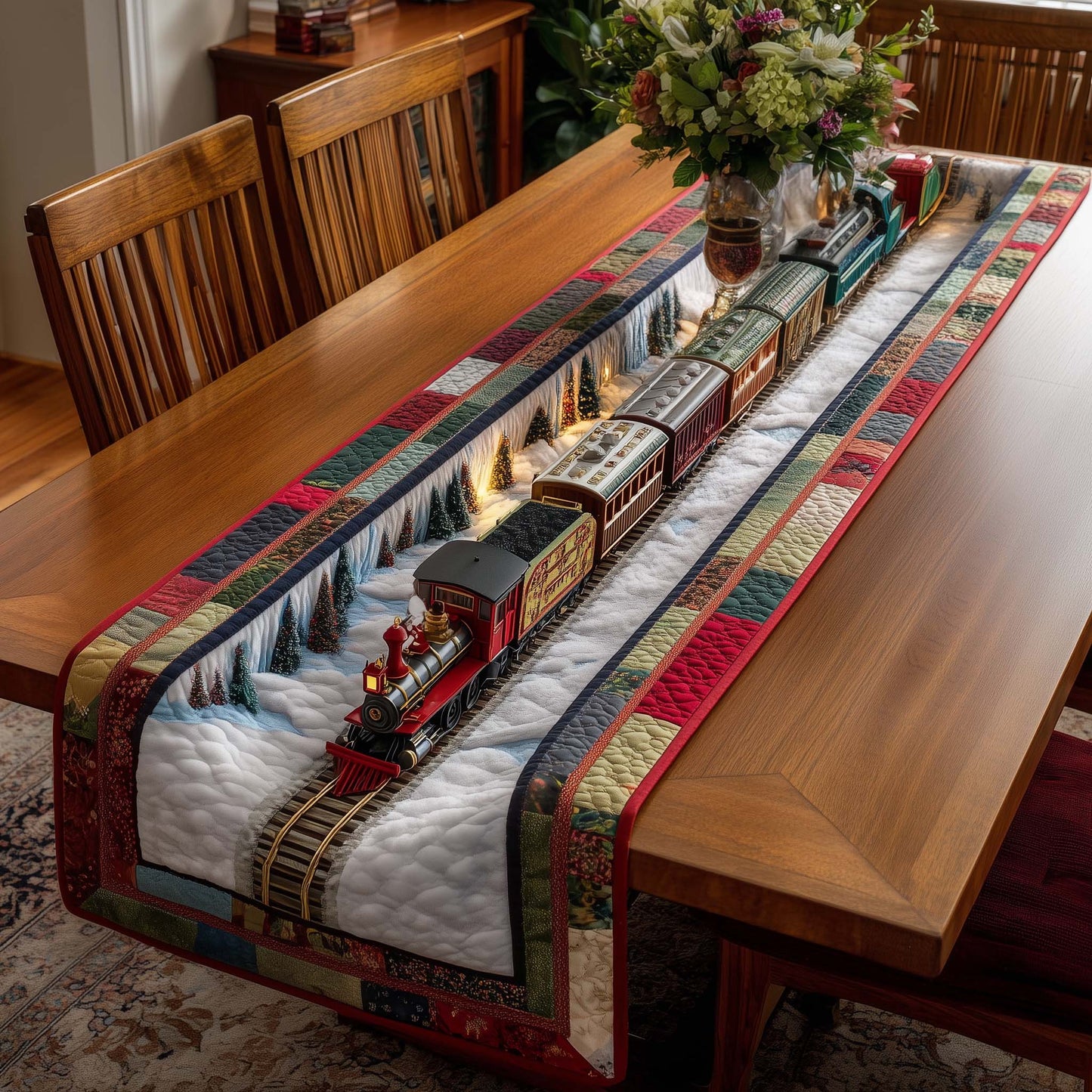 Holiday Express Quilted Table Runner GFTOTP14892