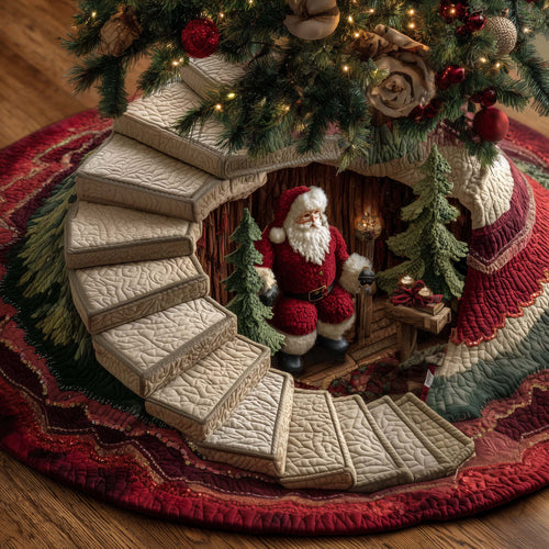 Santa Workshop Quilted Tree Skirt GFTOTP14958