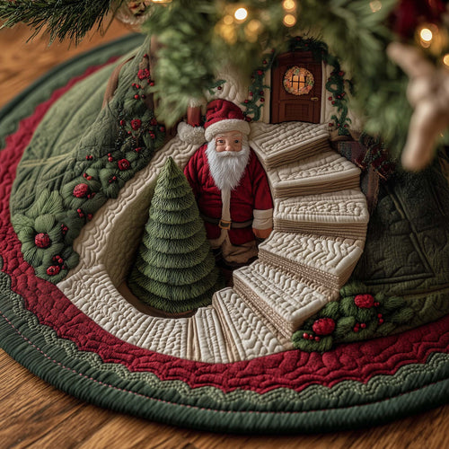 Santa Workshop Quilted Tree Skirt GFTOTP14960