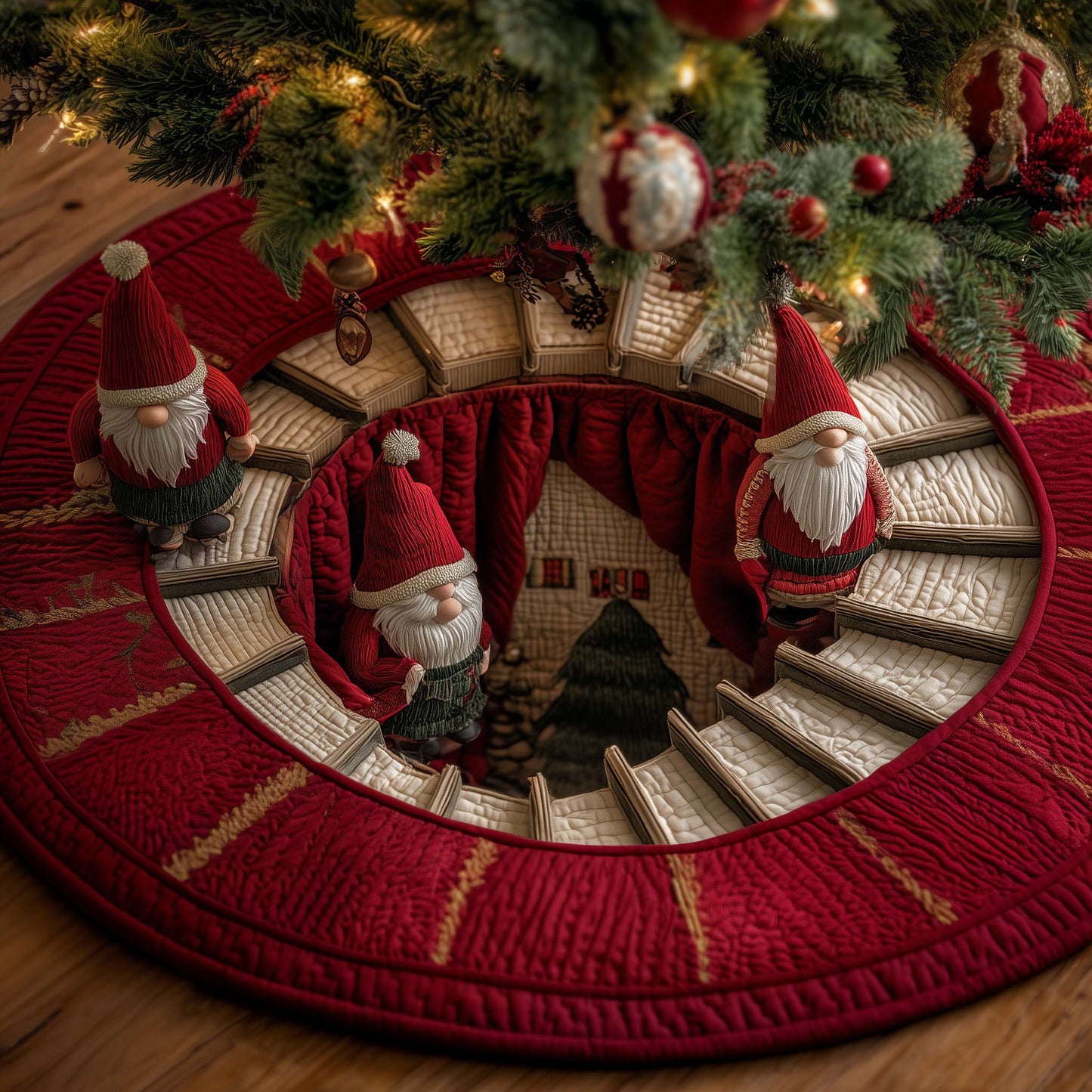 Jolly Workshop Quilted Tree Skirt GFTOTP14963