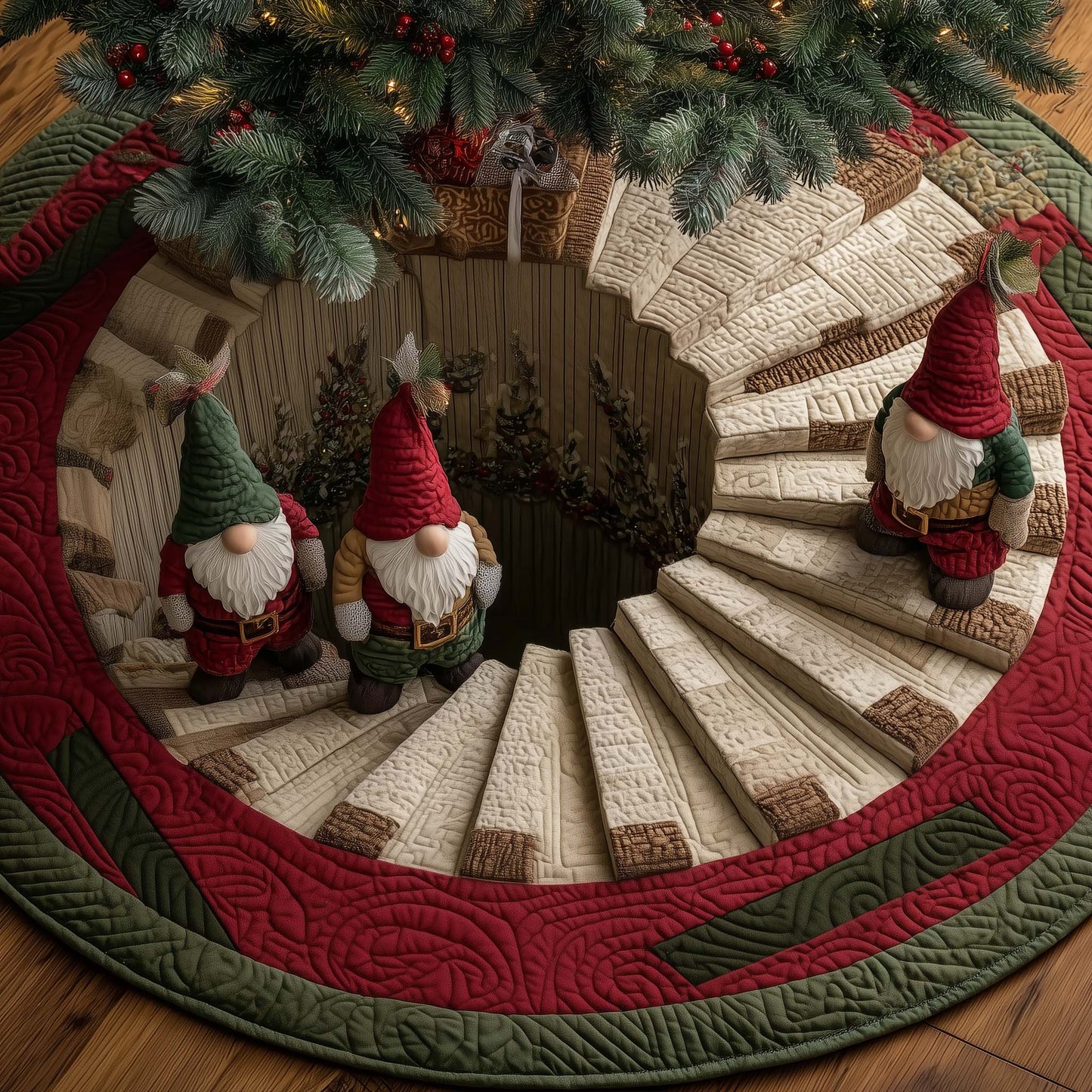 Jolly Workshop Quilted Tree Skirt GFTOTP14964