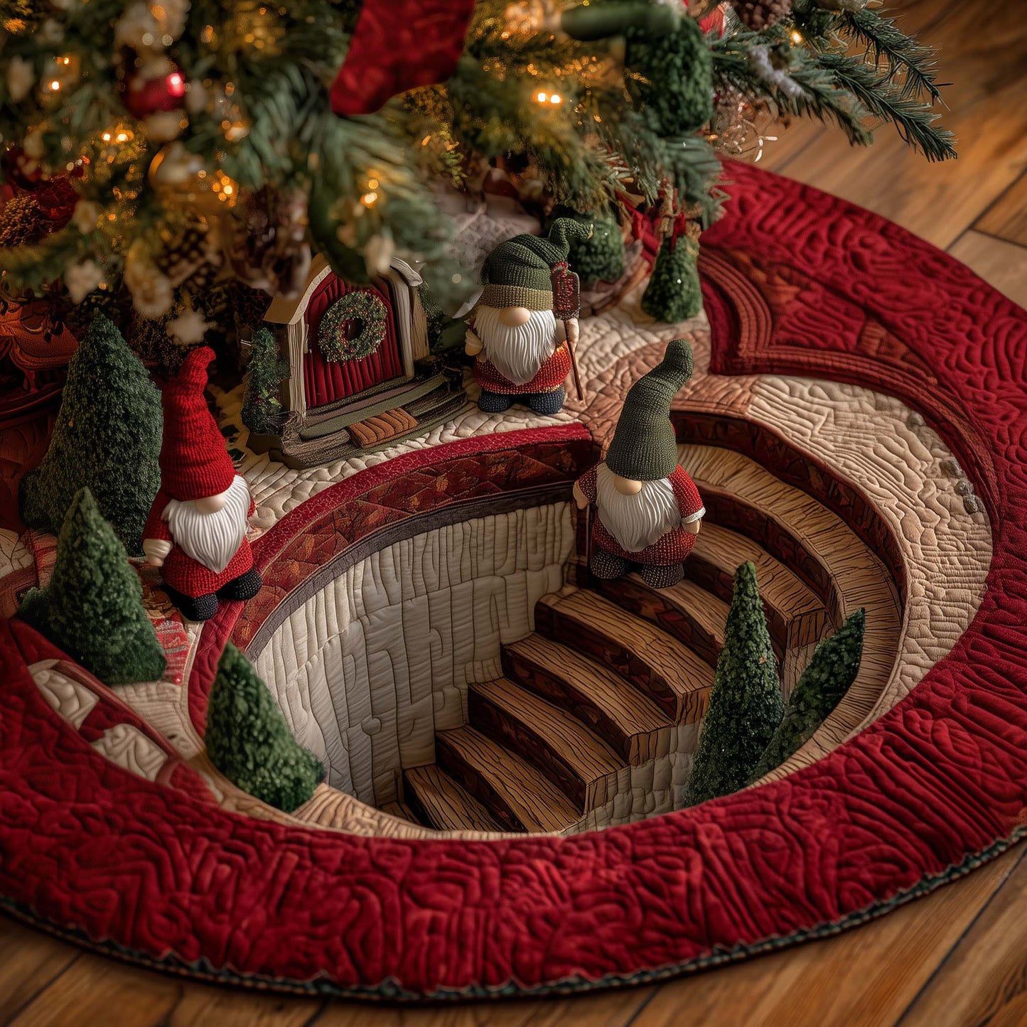 Jolly Workshop Quilted Tree Skirt GFTOTP14965