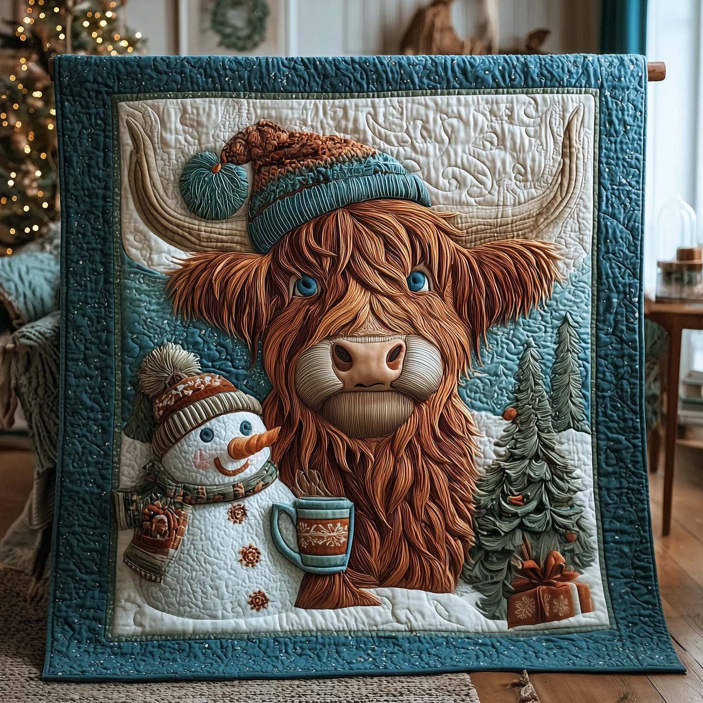 Highland Farmstead Quilted Blanket GFTOTP15028