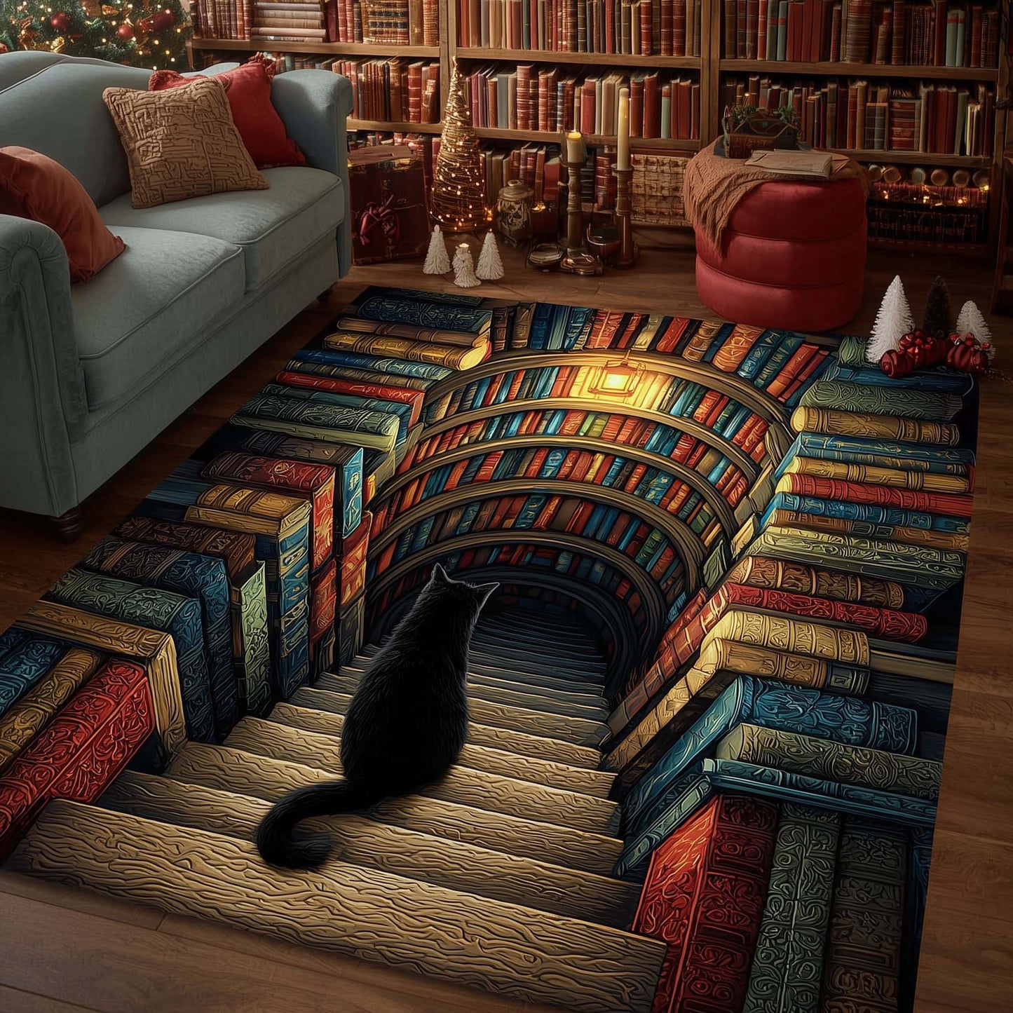 Hidden Library Area Rug GFTOTP15242