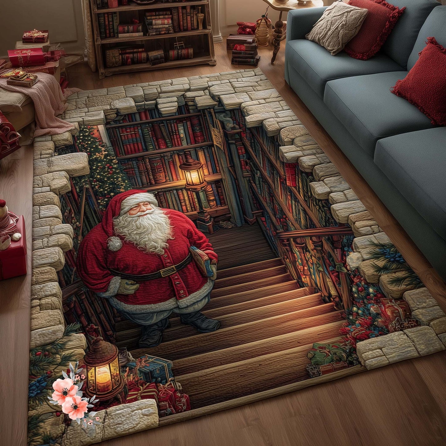 Hidden Library Area Rug GFTOTP15244