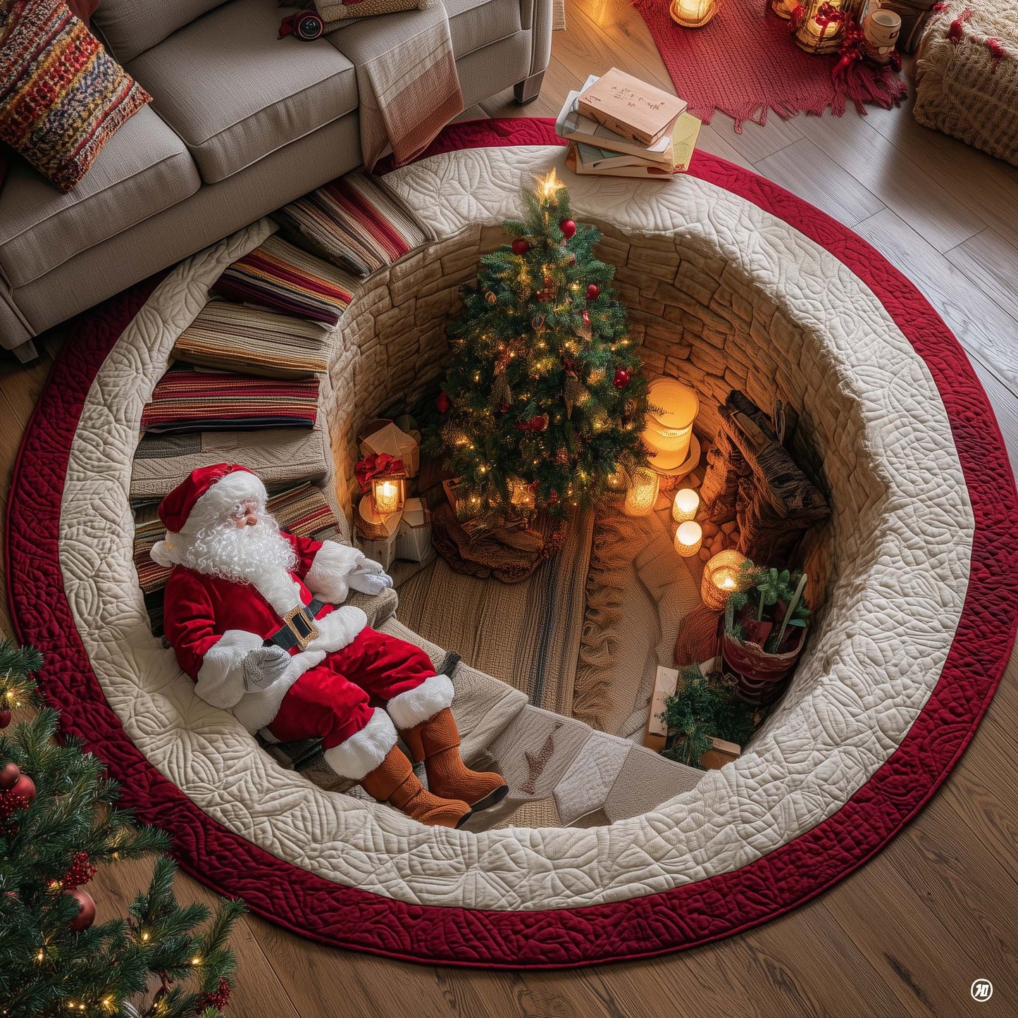 Jolly Workshop Quilted Round Mat GFTOTP15262