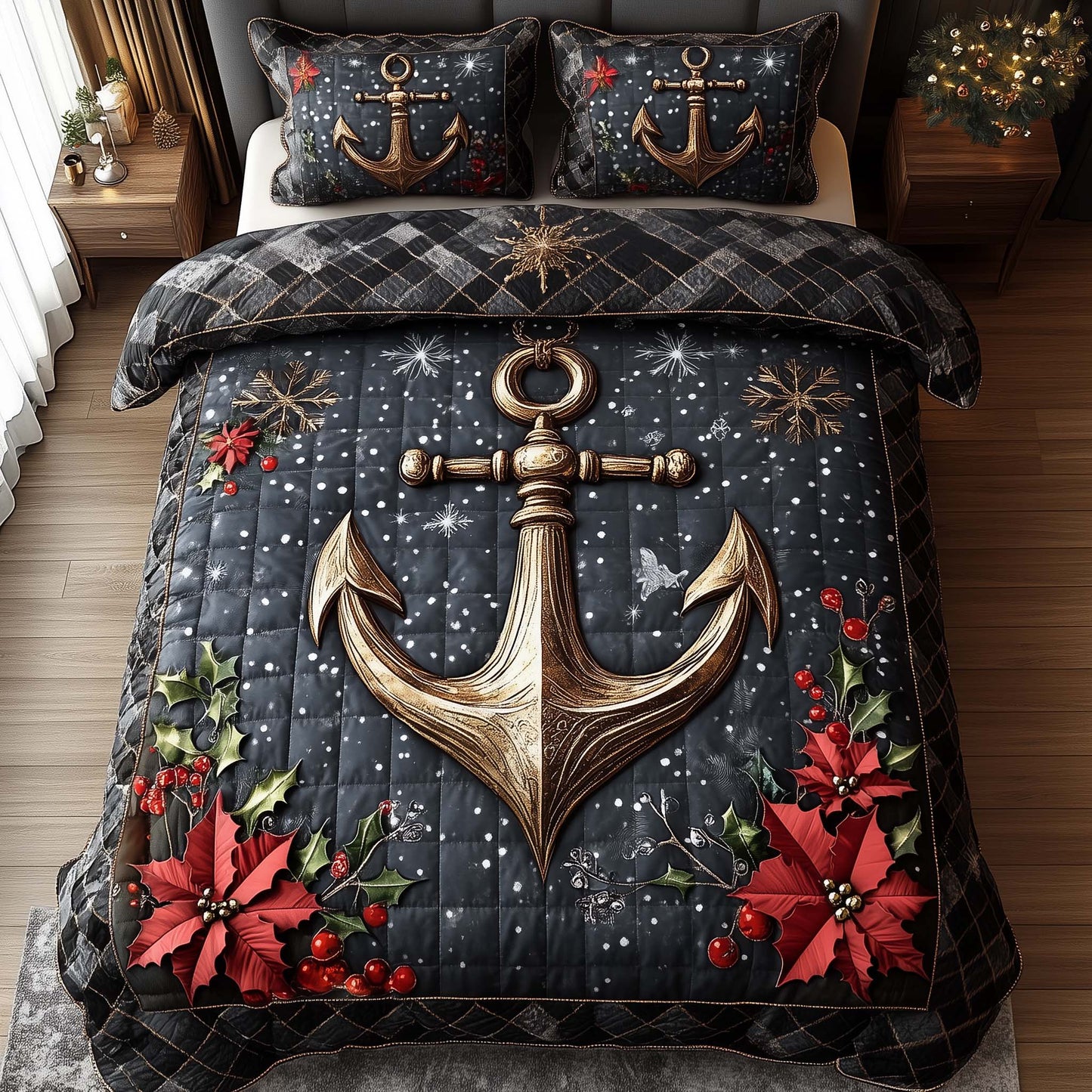 Festive Anchor Duvet Cover Set GFTOTP15272