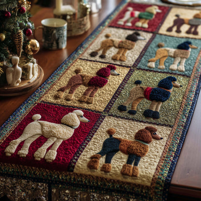 Poodle Charm Quilted Table Runner GFTOTP15412