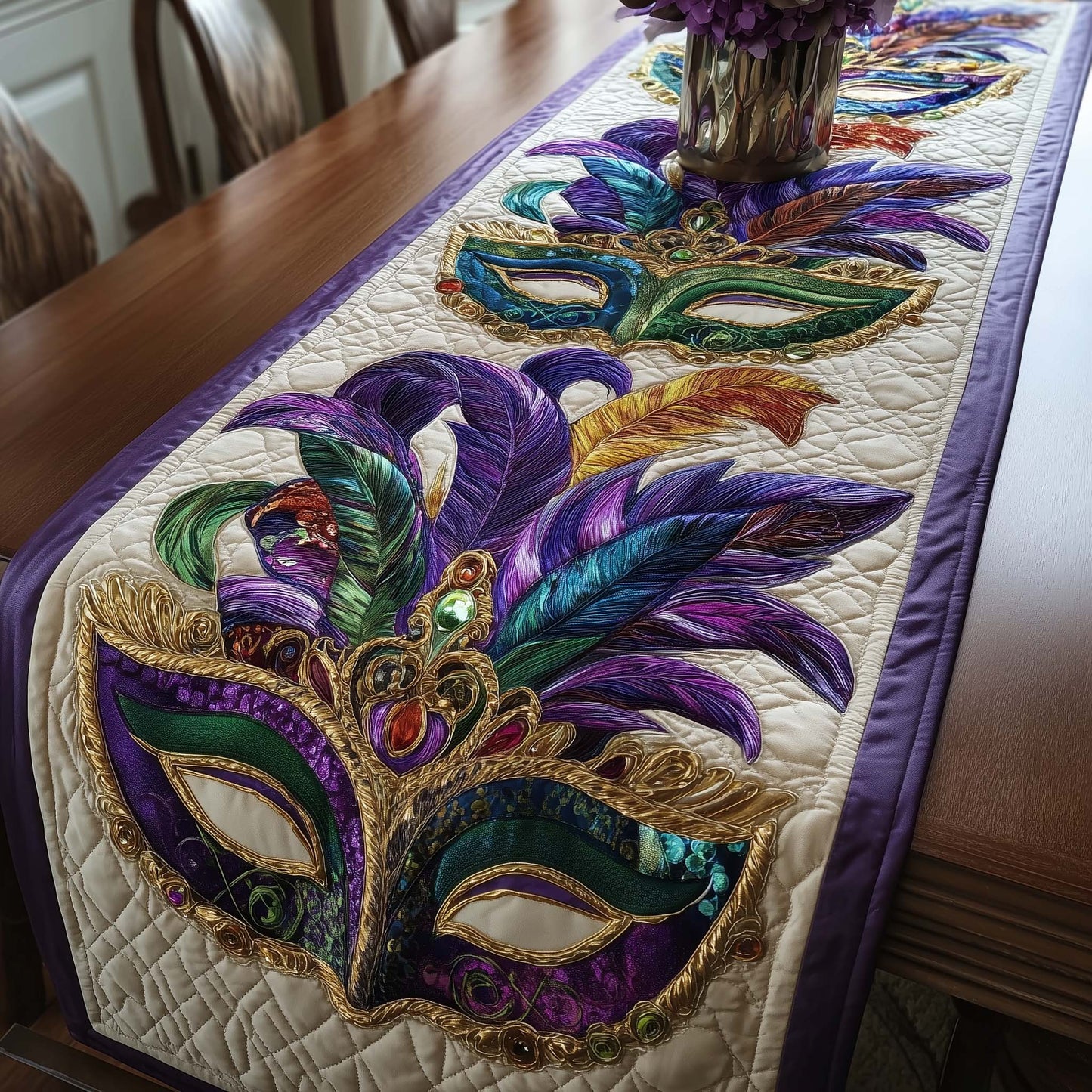 Mardi Gras Quilted Table Runner GFTOTP15449