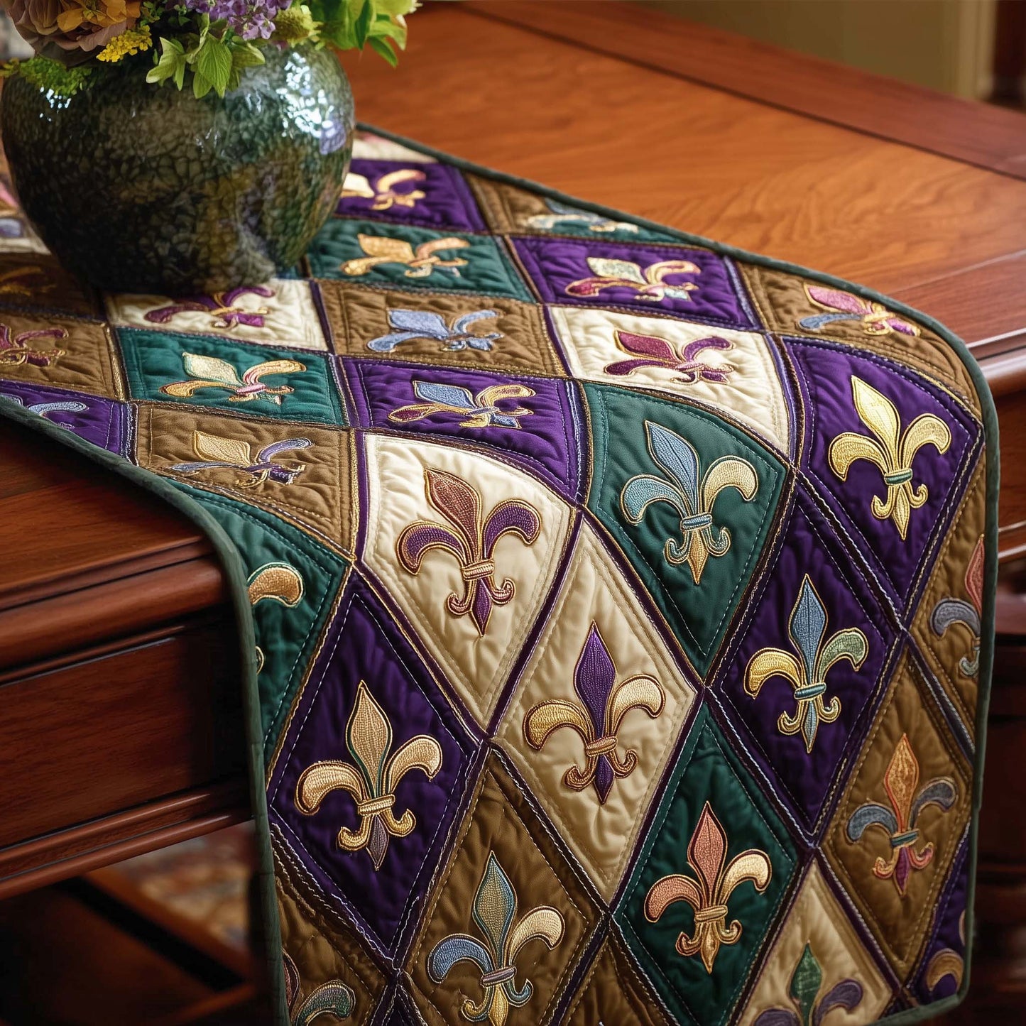 Mardi Gras Quilted Table Runner GFTOTP15450