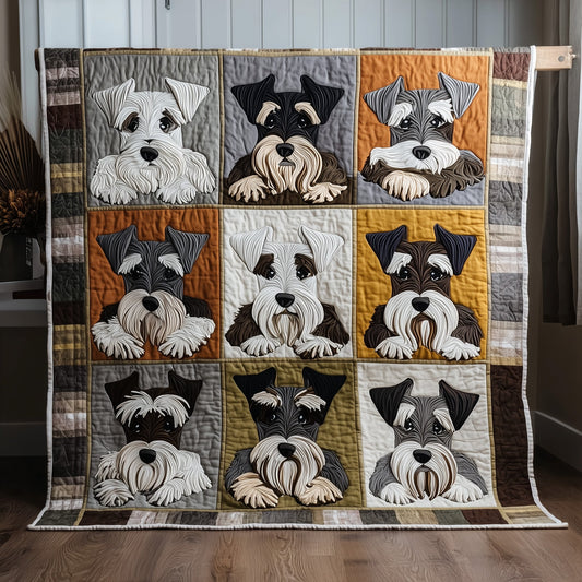 Schnauzer Charm Quilted Blanket GFTOTP15495