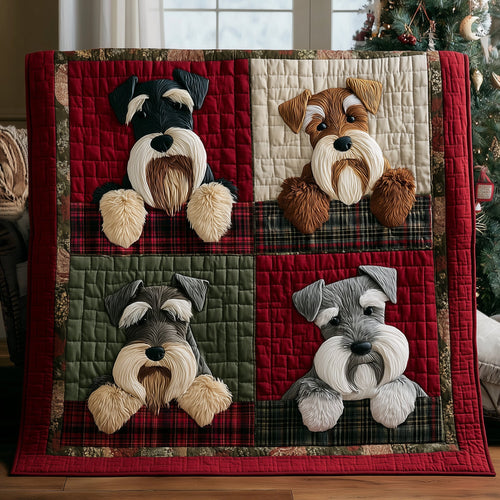 Schnauzer Charm Quilted Blanket GFTOTP15496