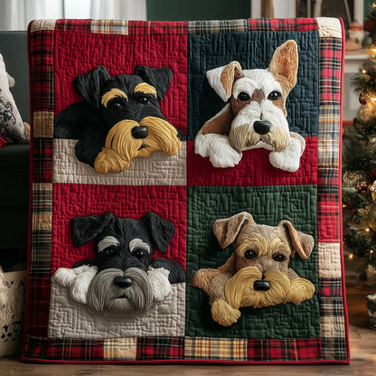 Schnauzer Charm Quilted Blanket GFTOTP15497