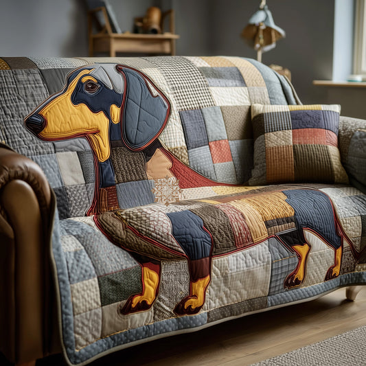 Dachshund Charm Quilted Sofa Cover GFTOTP15572
