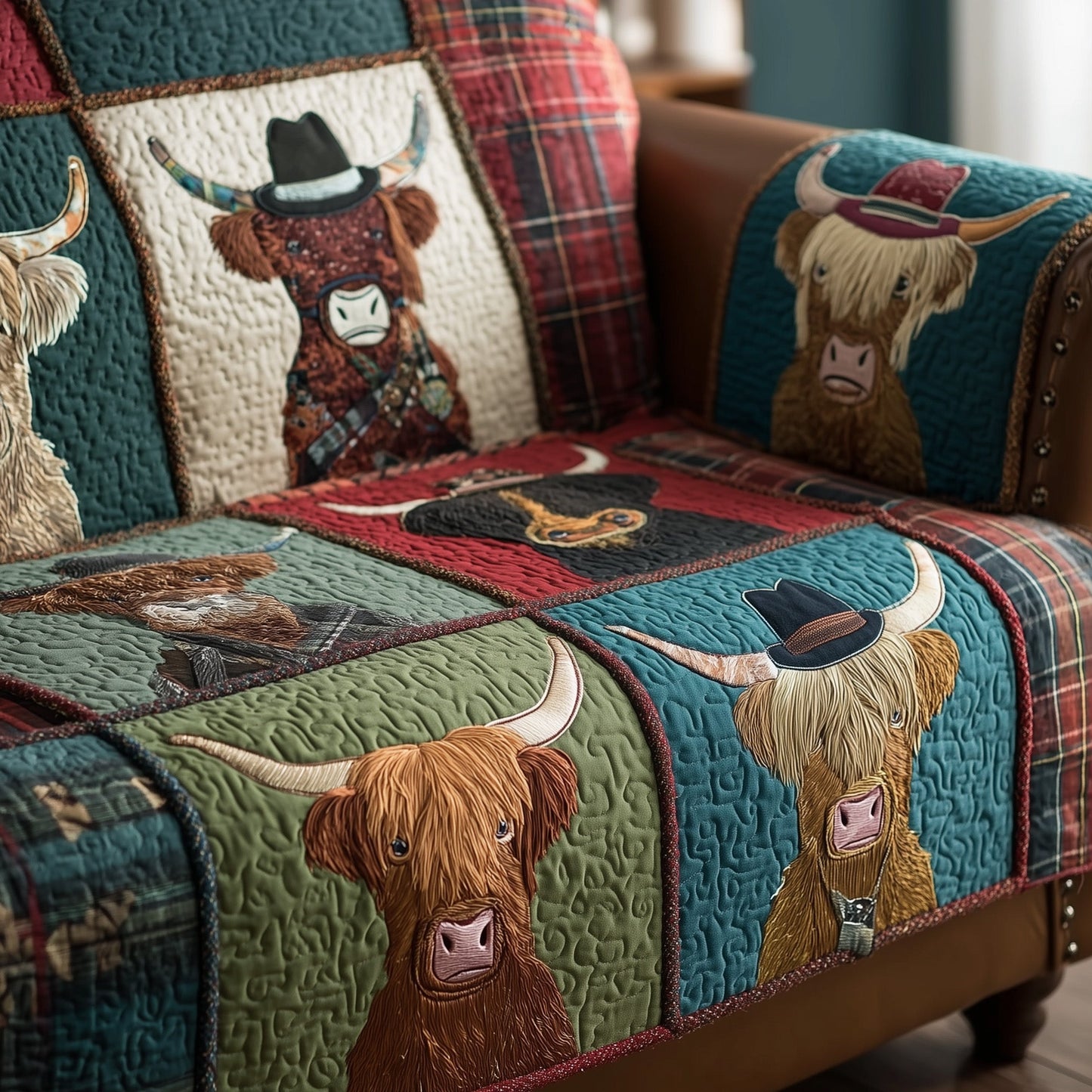Highland Homestead Quilted Sofa Cover GFTOTP15641