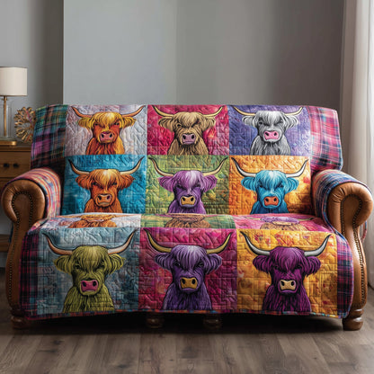 Highland Homestead Quilted Sofa Cover GFTOTP15643