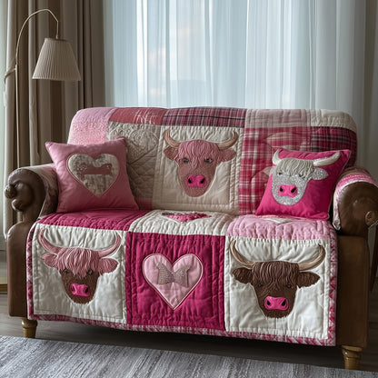 Highland Homestead Quilted Sofa Cover GFTOTP15644