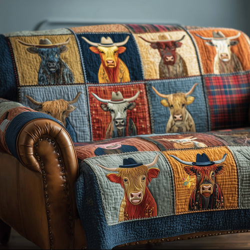Highland Whisper Quilted Sofa Cover GFTOTP15649