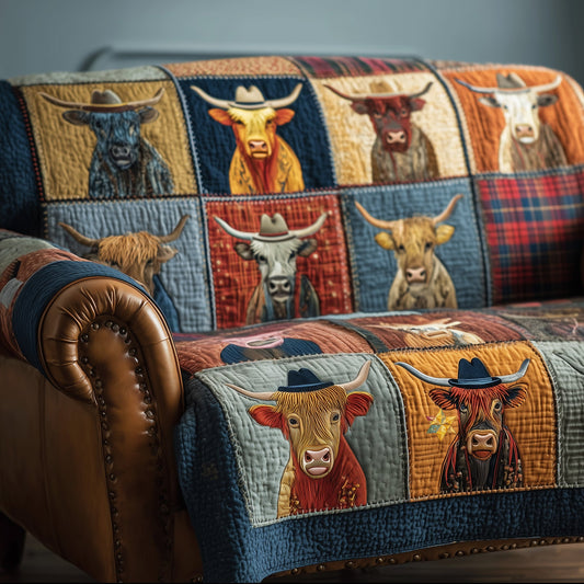 Highland Whisper Quilted Sofa Cover GFTOTP15649