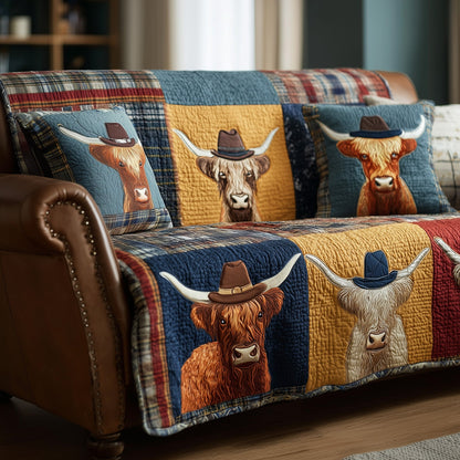 Highland Whisper Quilted Sofa Cover GFTOTP15650